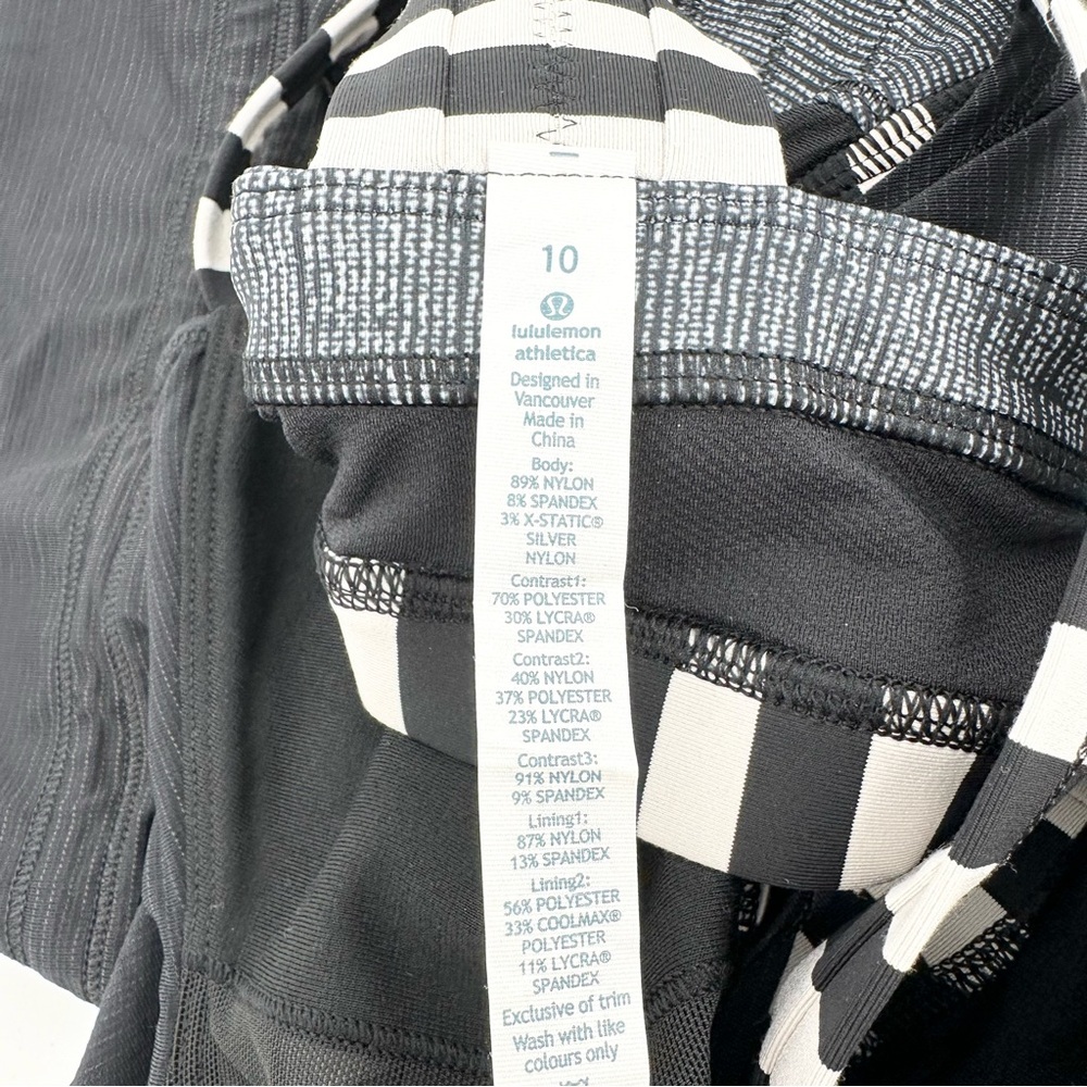 Lululemon Rest Less Tank Burlap Texture Black Dune / Apex Stripe - Picture 8 of 11